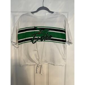 Philadelphia Eagles WEAR by Erin Andrews Tie Front Top